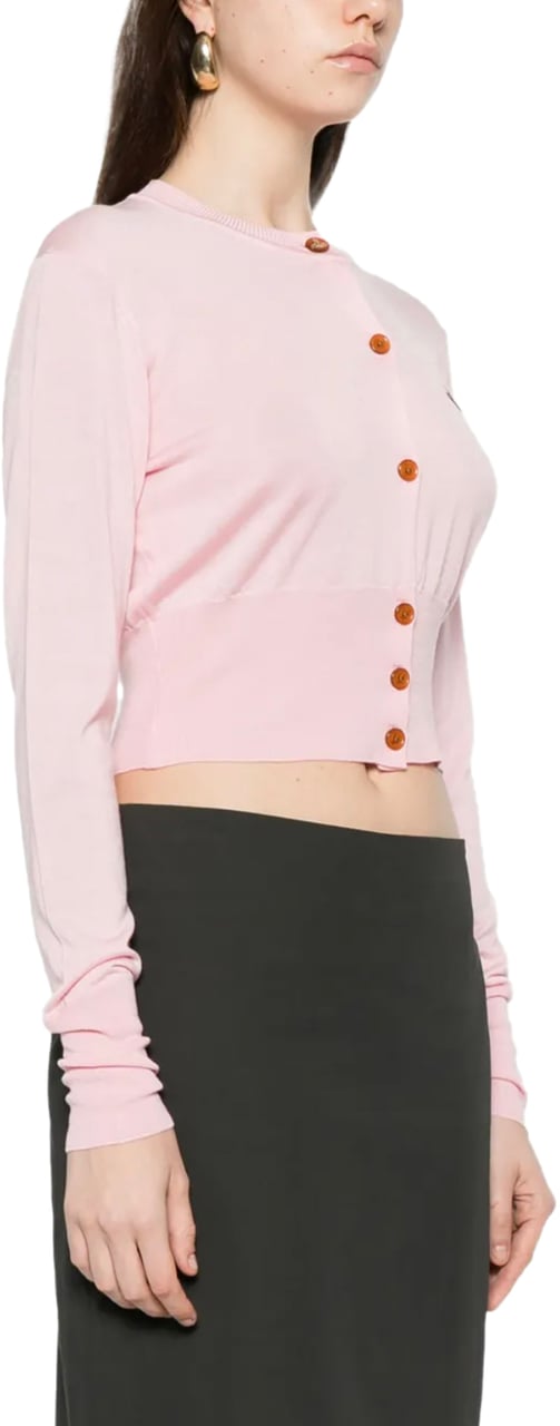 Vivienne Westwood Bea Cropped Cardi Pink Roze