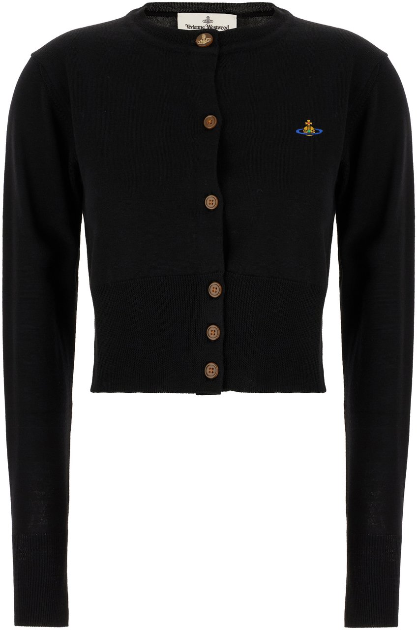 Vivienne Westwood Black cotton blend cardigan Zwart