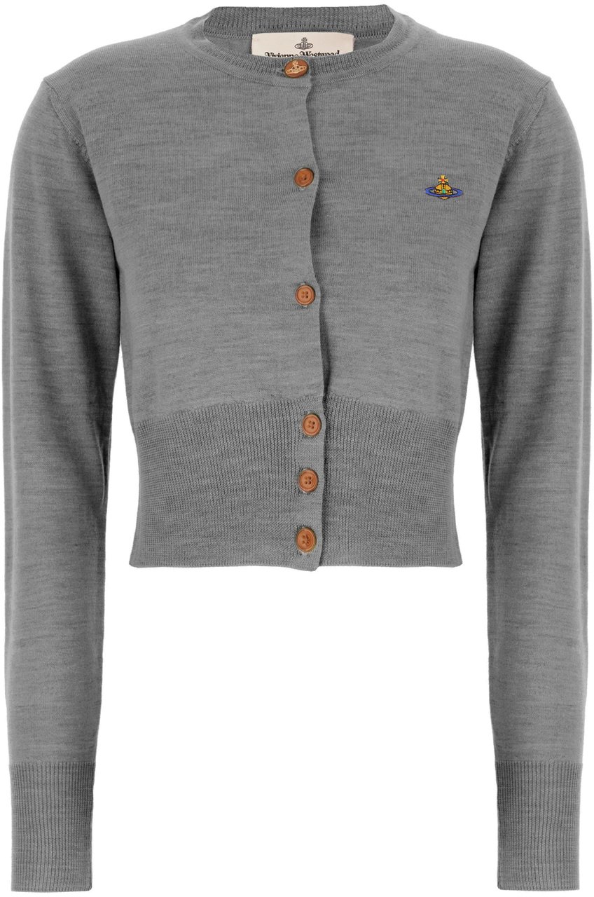 Vivienne Westwood Grey cotton blend cardigan Grijs