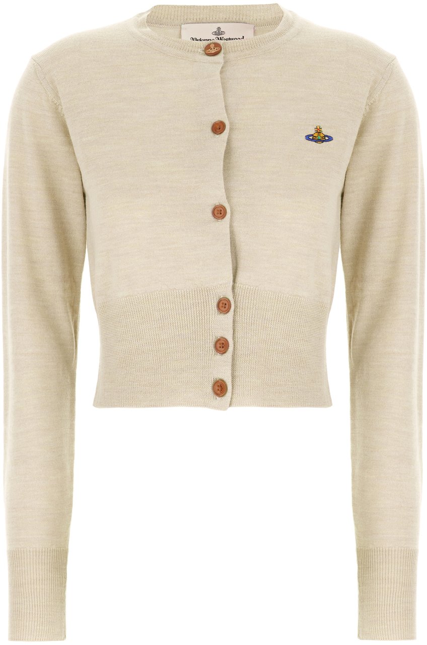 Vivienne Westwood Vivienne Westwood Sand cotton cardigan Neutraal