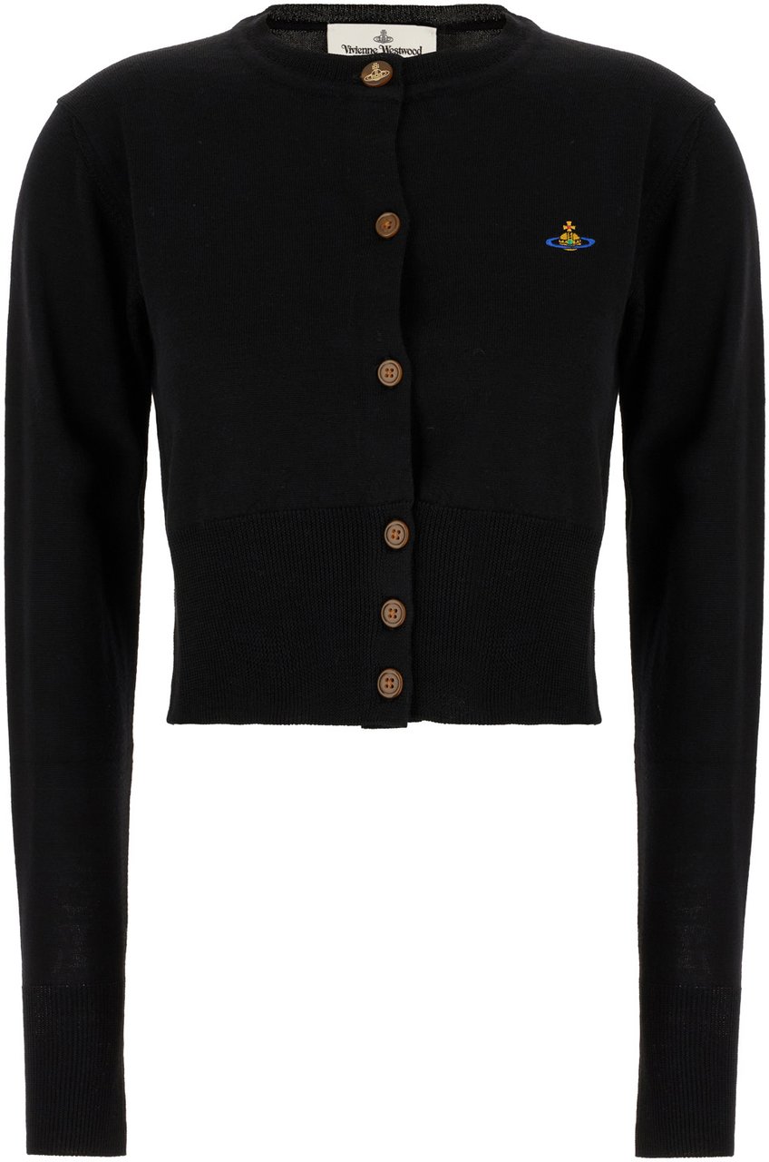 Vivienne Westwood Vivienne Westwood Black cotton cardigan Zwart