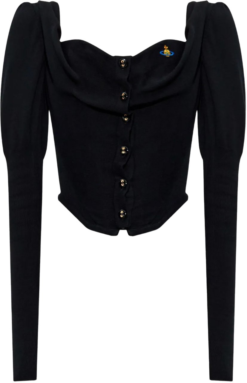 Vivienne Westwood Bea Corset Cardi Black Zwart