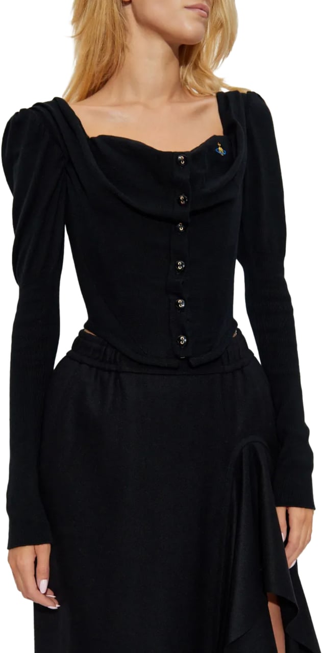 Vivienne Westwood Bea Corset Cardi Black Zwart