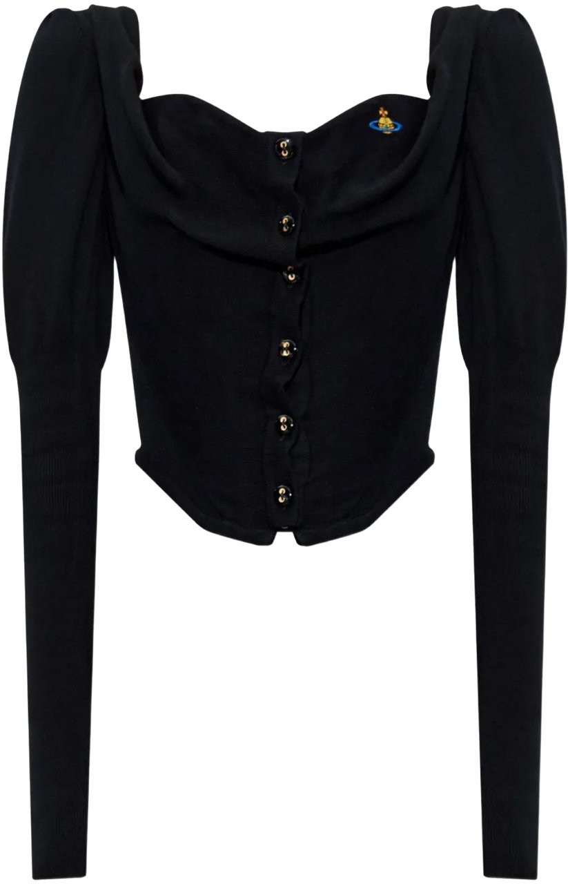 Vivienne Westwood Bea Corset Cardi Black Zwart