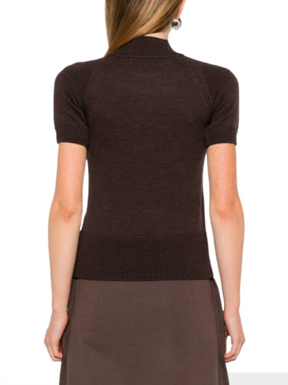 Vivienne Westwood Bea Turtleneck Top Brown Bruin