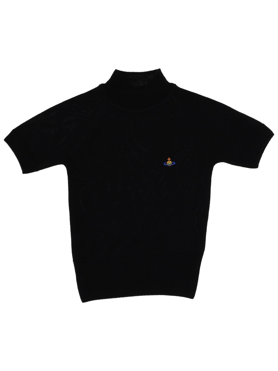 Vivienne Westwood Bea Slim High Neck Top Zwart
