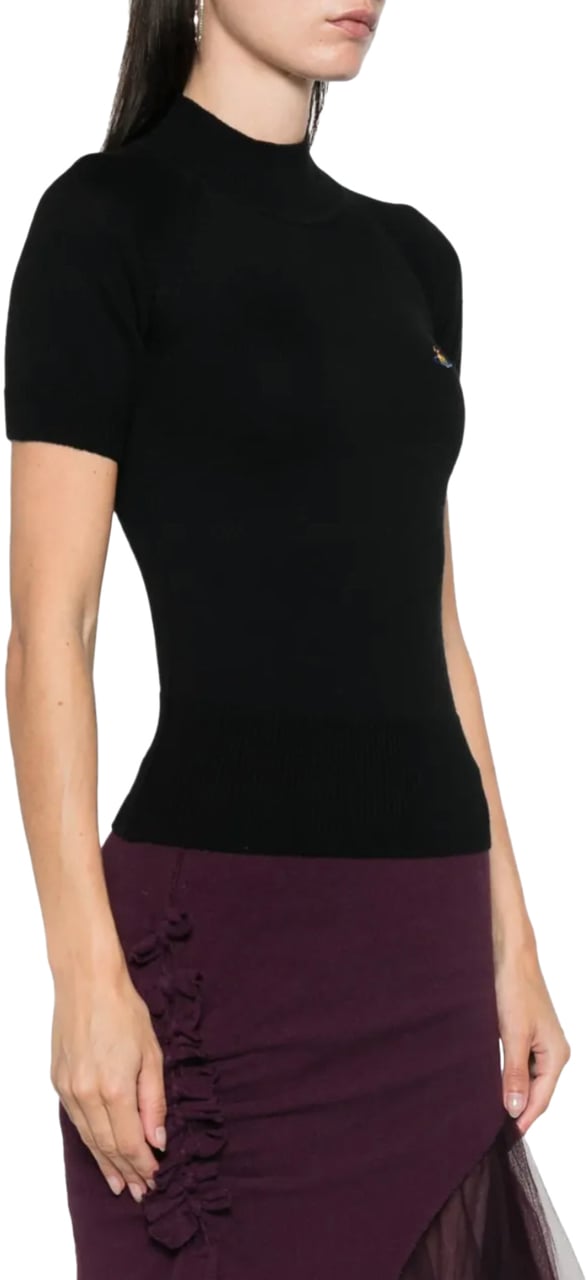 Vivienne Westwood Bea Turtleneck Top Black Zwart