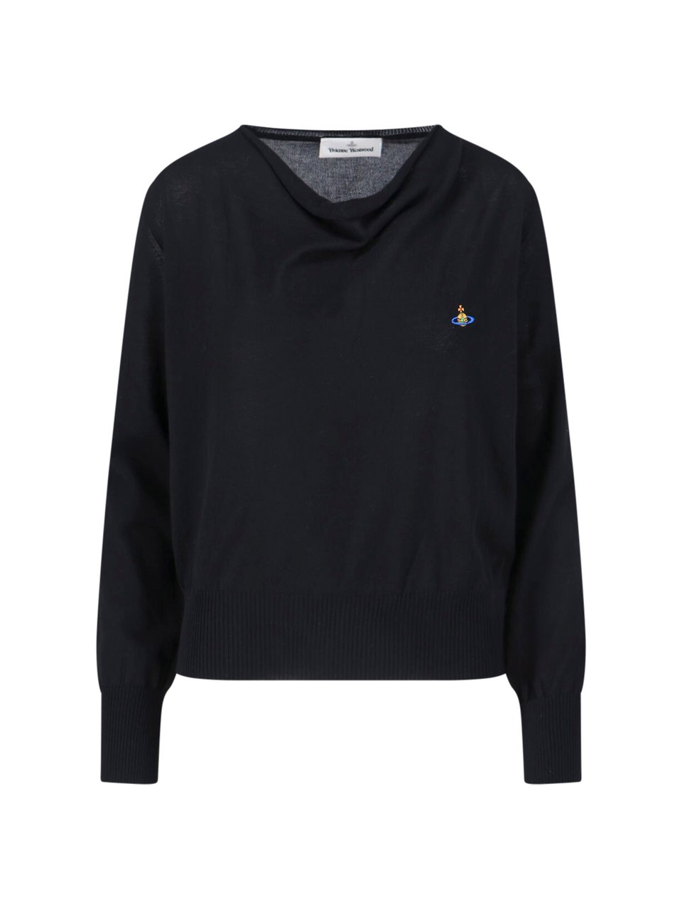 Vivienne Westwood Black Pamela Cotton Long-Sleeved Top Zwart