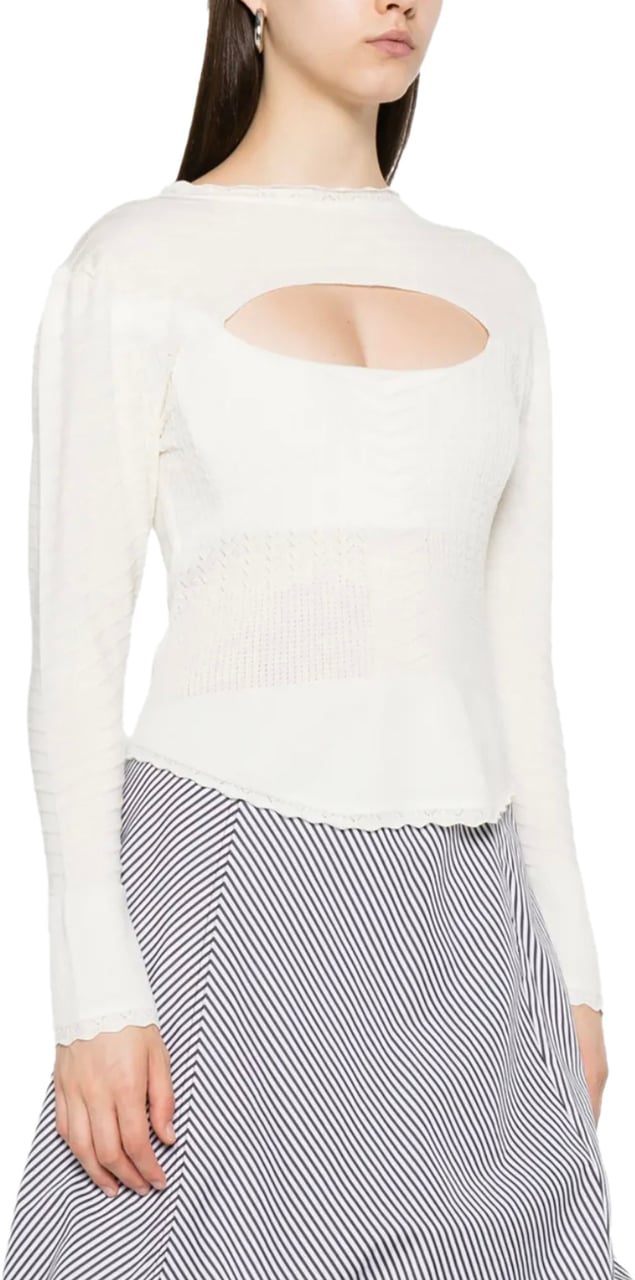 Vivienne Westwood Maria Corset Top Dusty White Wit
