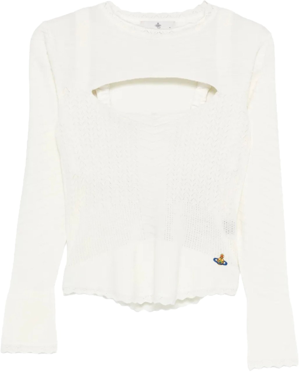 Vivienne Westwood Maria Corset Top Dusty White Wit