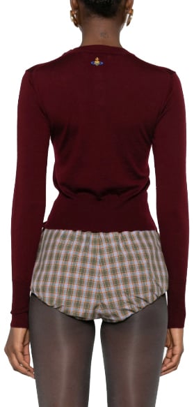 Vivienne Westwood Tit Jumper Brick Rood
