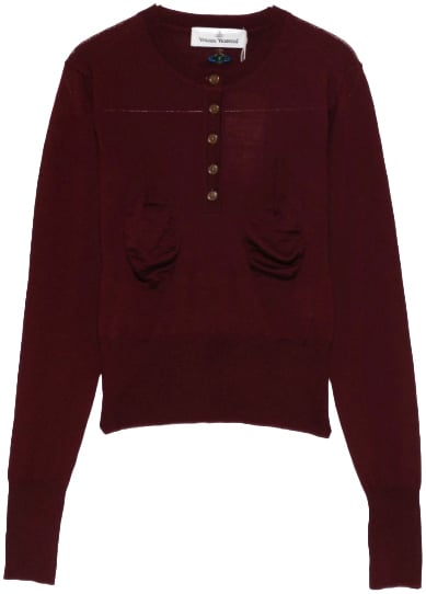 Vivienne Westwood Tit Jumper Brick Rood