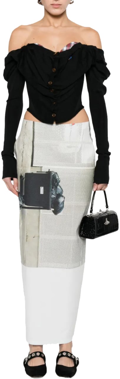 Vivienne Westwood Bea Corset Cardi Black Zwart