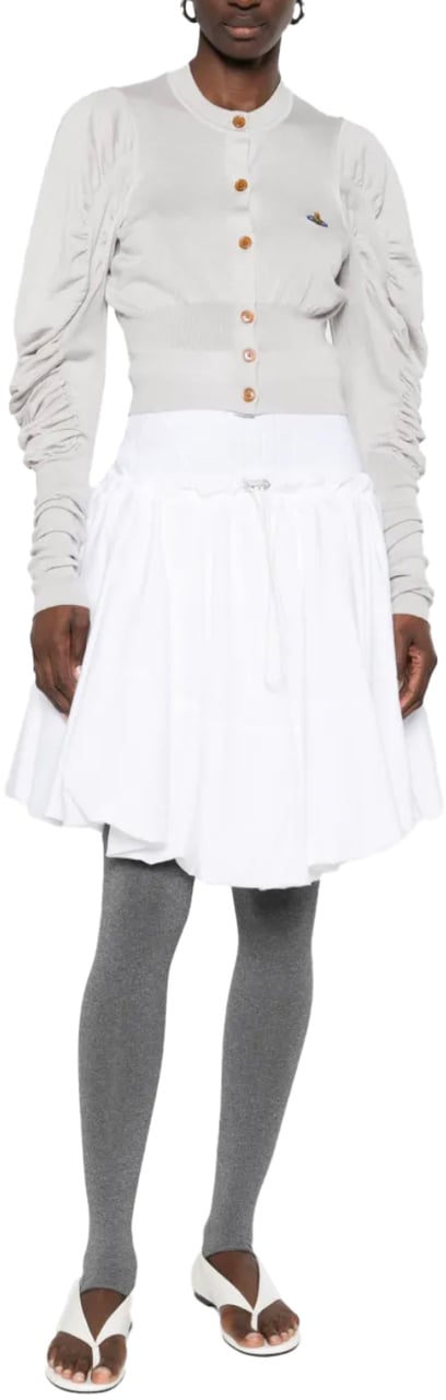 Vivienne Westwood Eli Cropped Cardi Light Grey Grijs