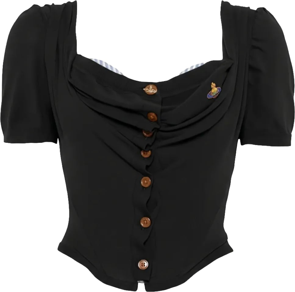 Vivienne Westwood Bea Corset Cardi Black Zwart