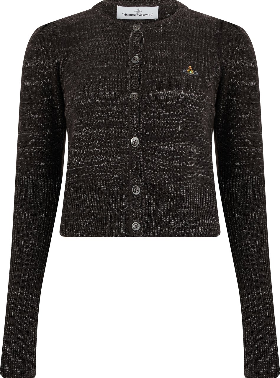 Vivienne Westwood Cardigan with embroidered logo Bruin