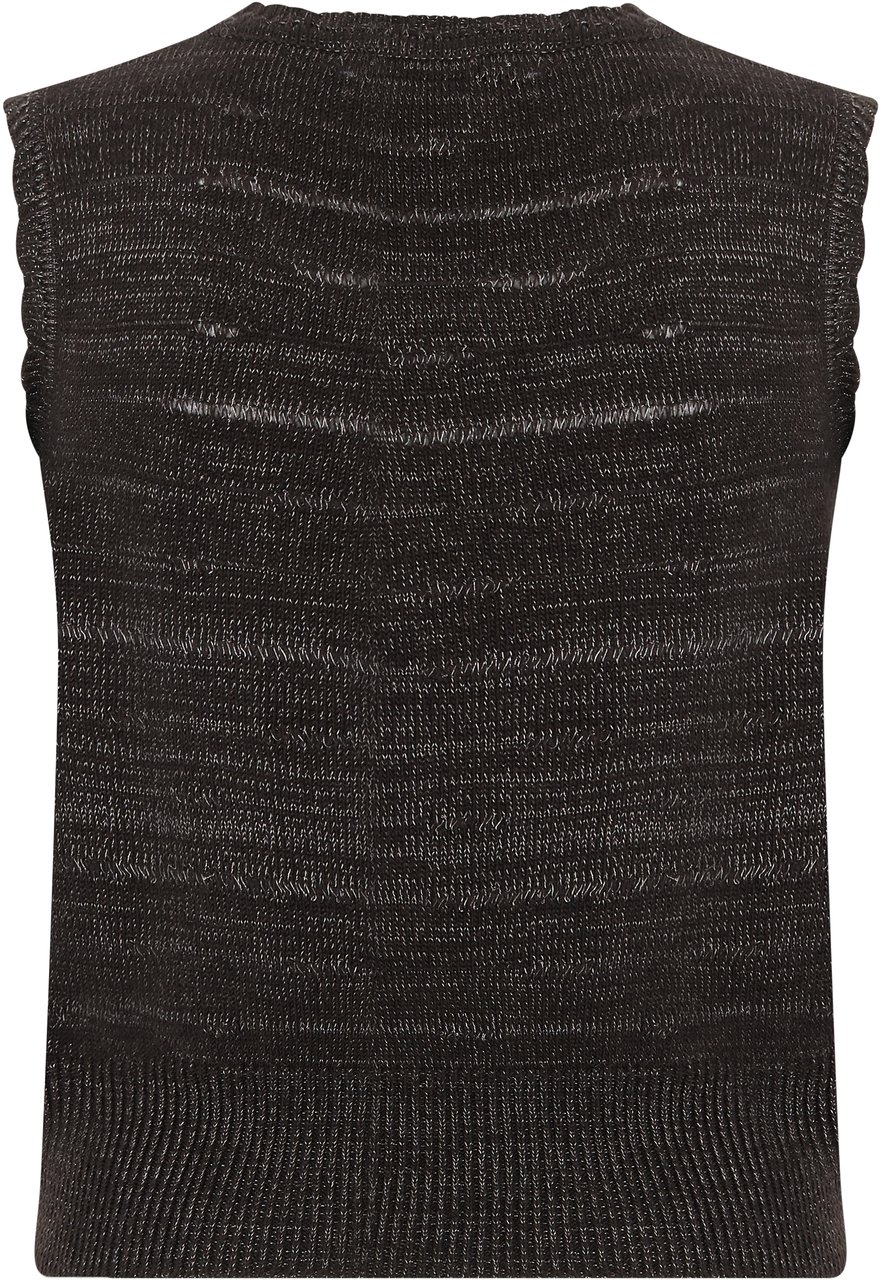 Vivienne Westwood Sleeveless knit sweater with embroidered logo Divers
