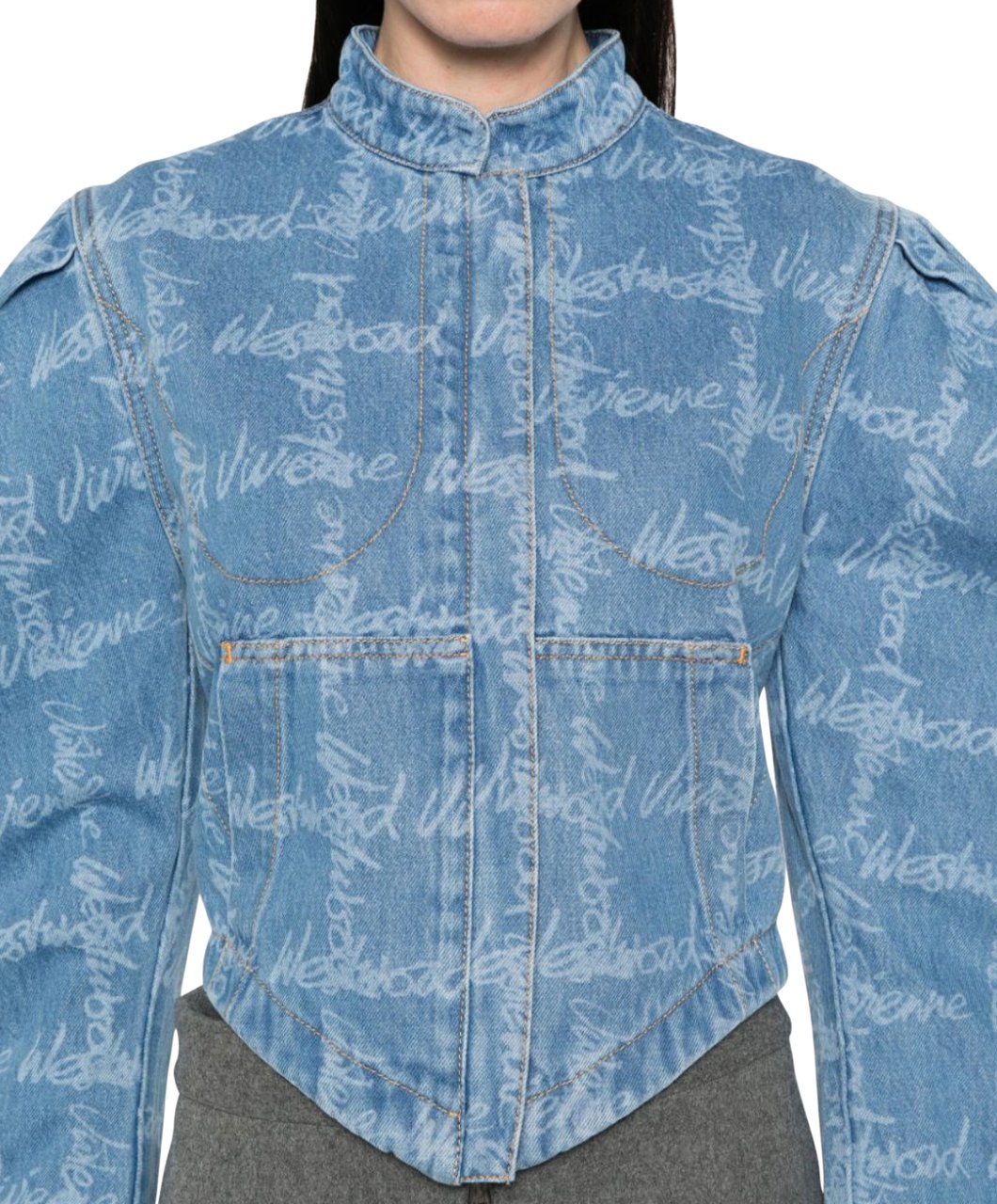 Vivienne Westwood Filli Jacket Grid/blue Blauw