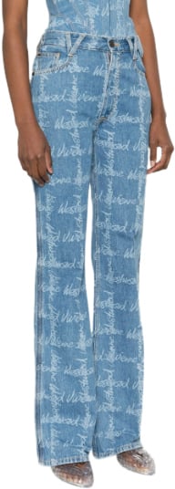 Vivienne Westwood Ray 5 Pocket Jeans Grid/blue Blauw