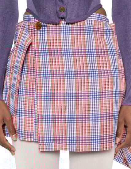Vivienne Westwood Meghan Kilt Red/blue Blauw