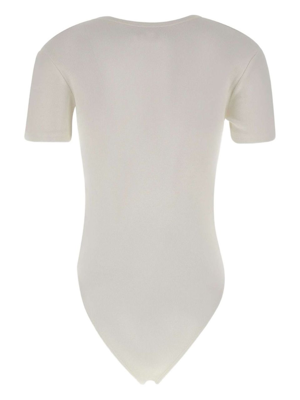 Vivienne Westwood Off-White Ribbed Button Orb Top Wit