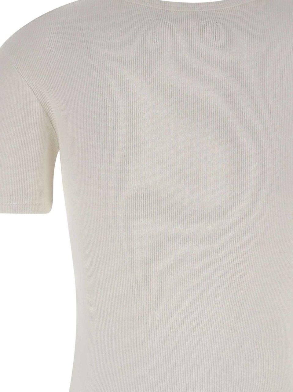 Vivienne Westwood Off-White Ribbed Button Orb Top Wit