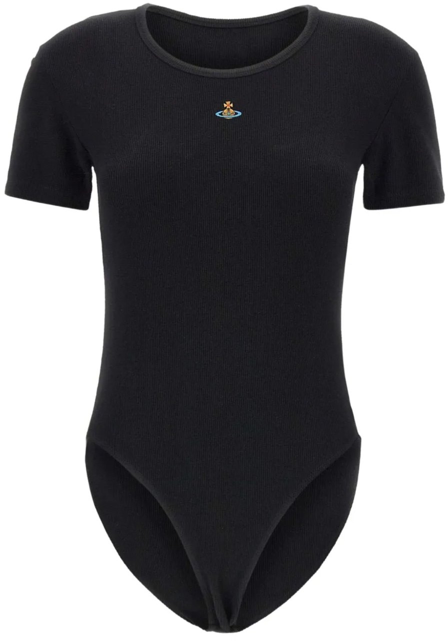 Vivienne Westwood Cap Sleeve Bodysuit Black Zwart