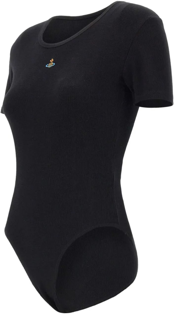 Vivienne Westwood Cap Sleeve Bodysuit Black Zwart