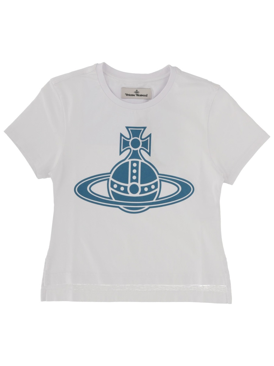 Vivienne Westwood Paris Orb Mini Graphic T-Shirt Grijs