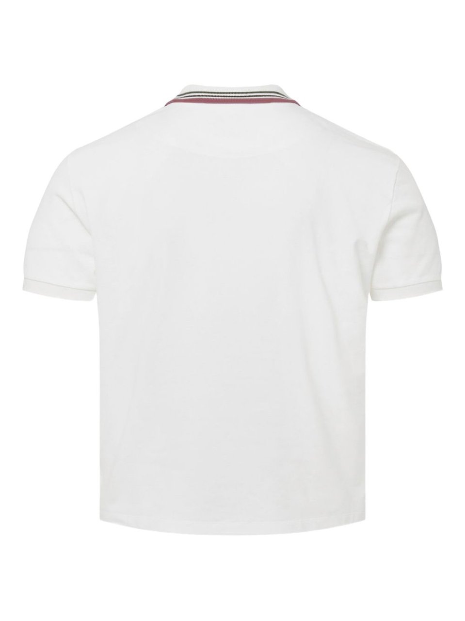 Vivienne Westwood Cropped Cotton Striped Collar Polo Shirt Wit