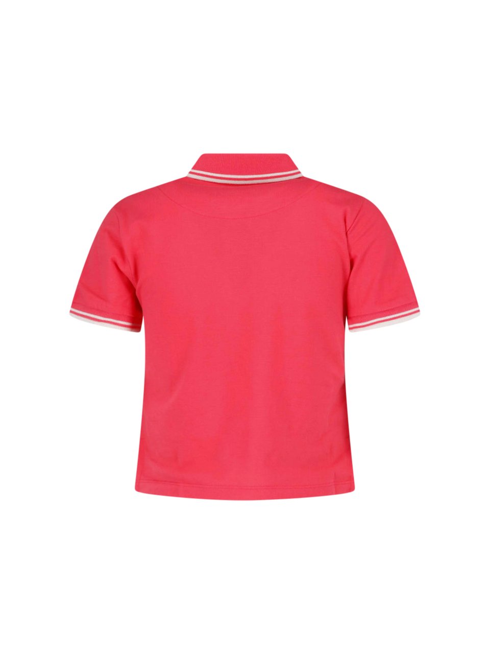 Vivienne Westwood Cropped Polo Shirt with Double Stripe Detailing Rood