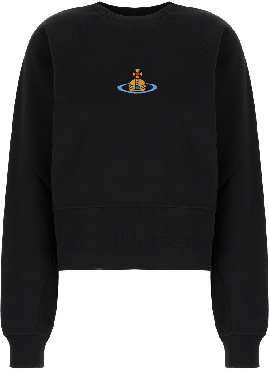 Vivienne Westwood Vivienne Westwood Black cotton sweatshirt Zwart