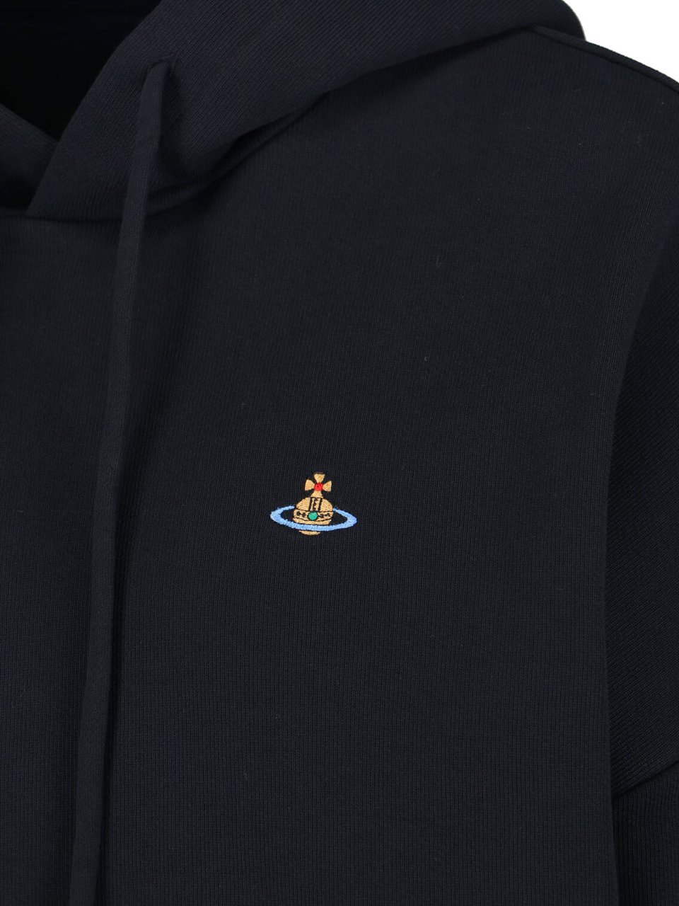 Vivienne Westwood Black Ashton Cotton Hooded Sweatshirt Zwart