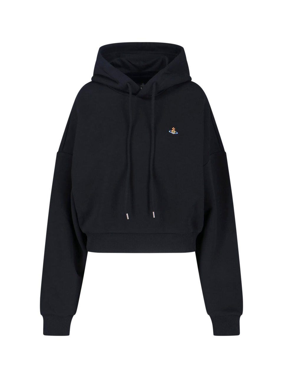 Vivienne Westwood Black Ashton Cotton Hooded Sweatshirt Zwart