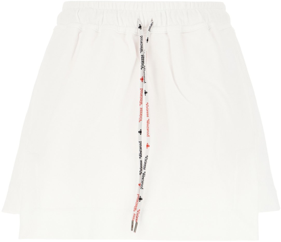 Vivienne Westwood Vivienne Westwood White cotton mini skirt Wit
