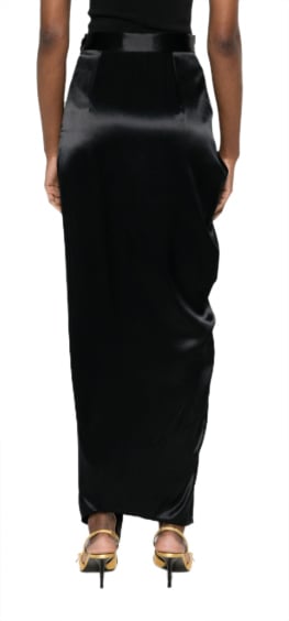 Vivienne Westwood Long Side Panther Skirt Black Zwart