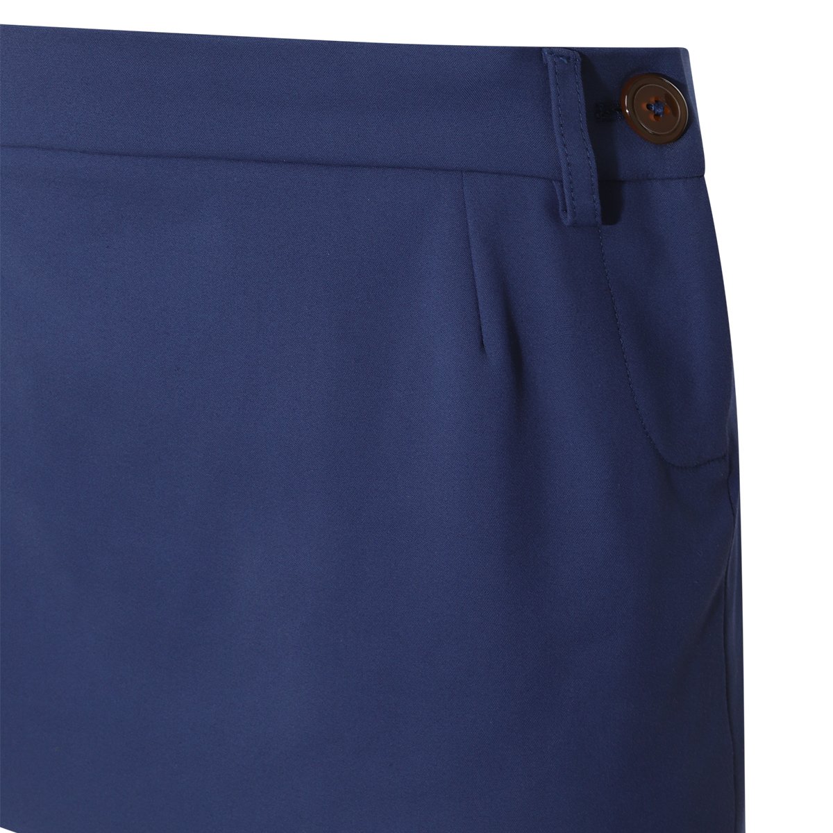Vivienne Westwood Blue Cotton Mini Skirt Mini Skirt Blauw