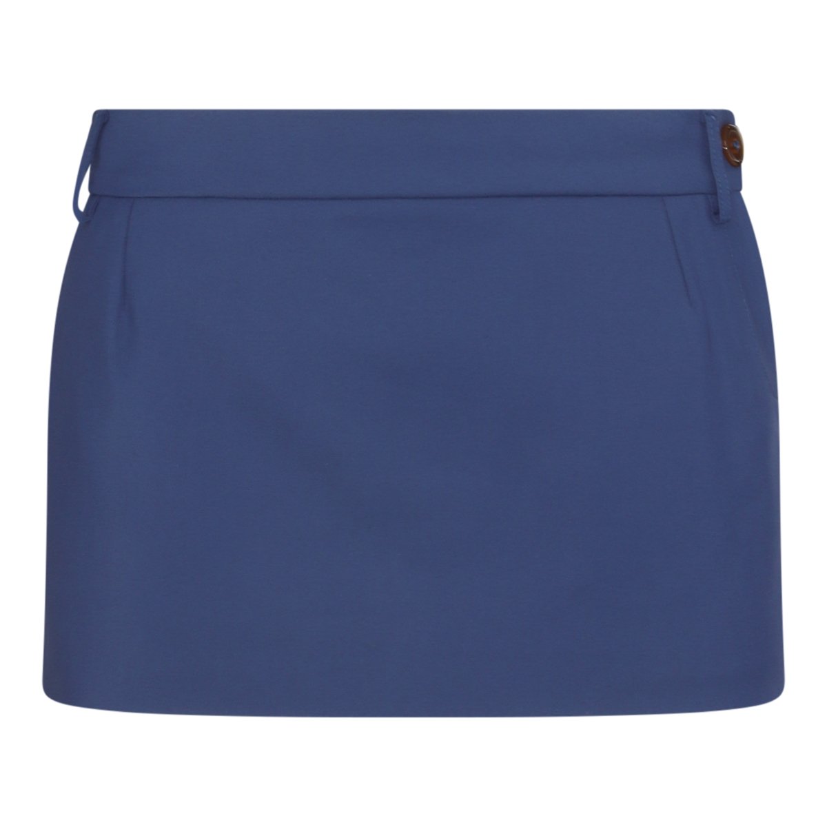Vivienne Westwood Blue Cotton Mini Skirt Mini Skirt Blauw