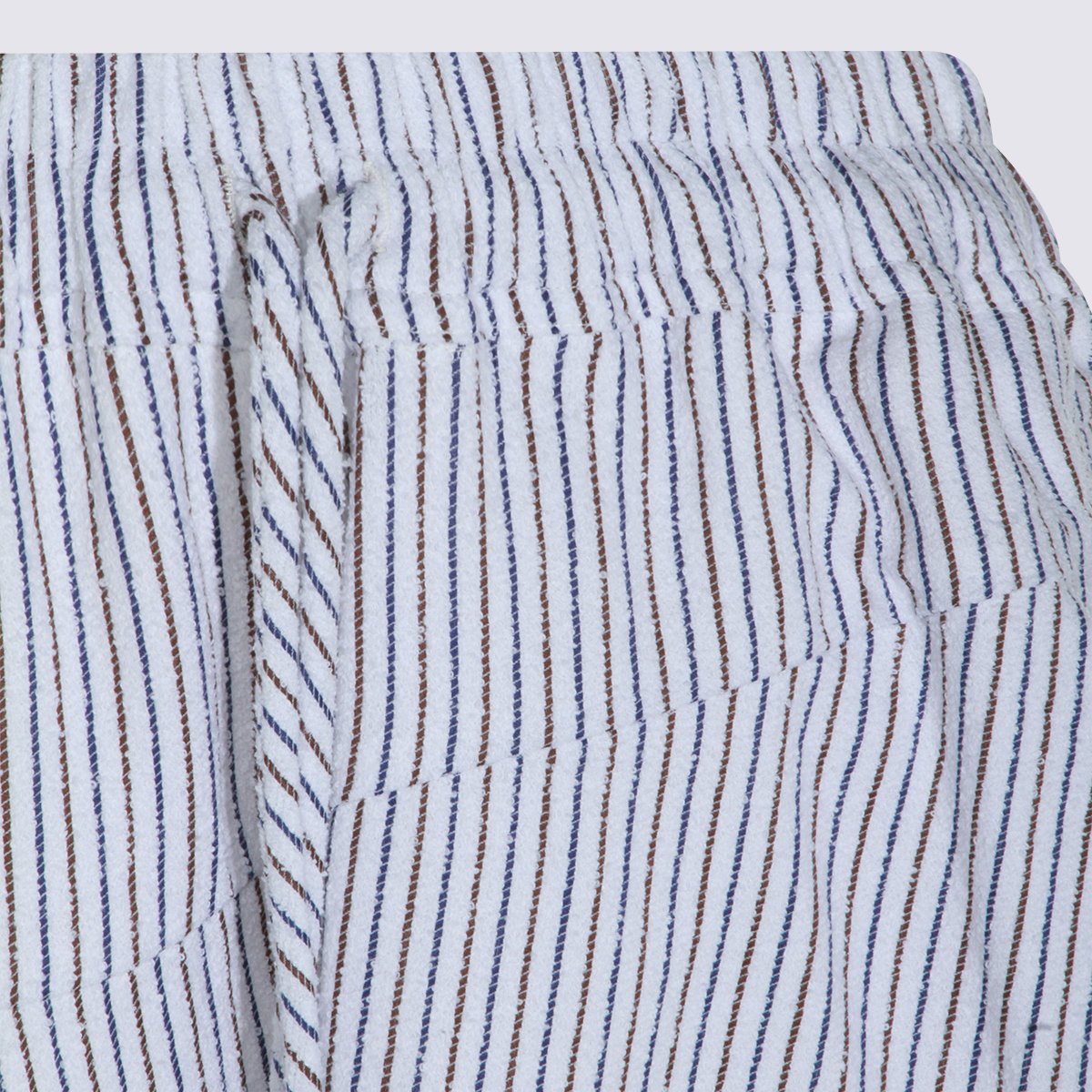 Vivienne Westwood Knee-Length Skirt with Vertical Stripes and Gathered Design Grijs