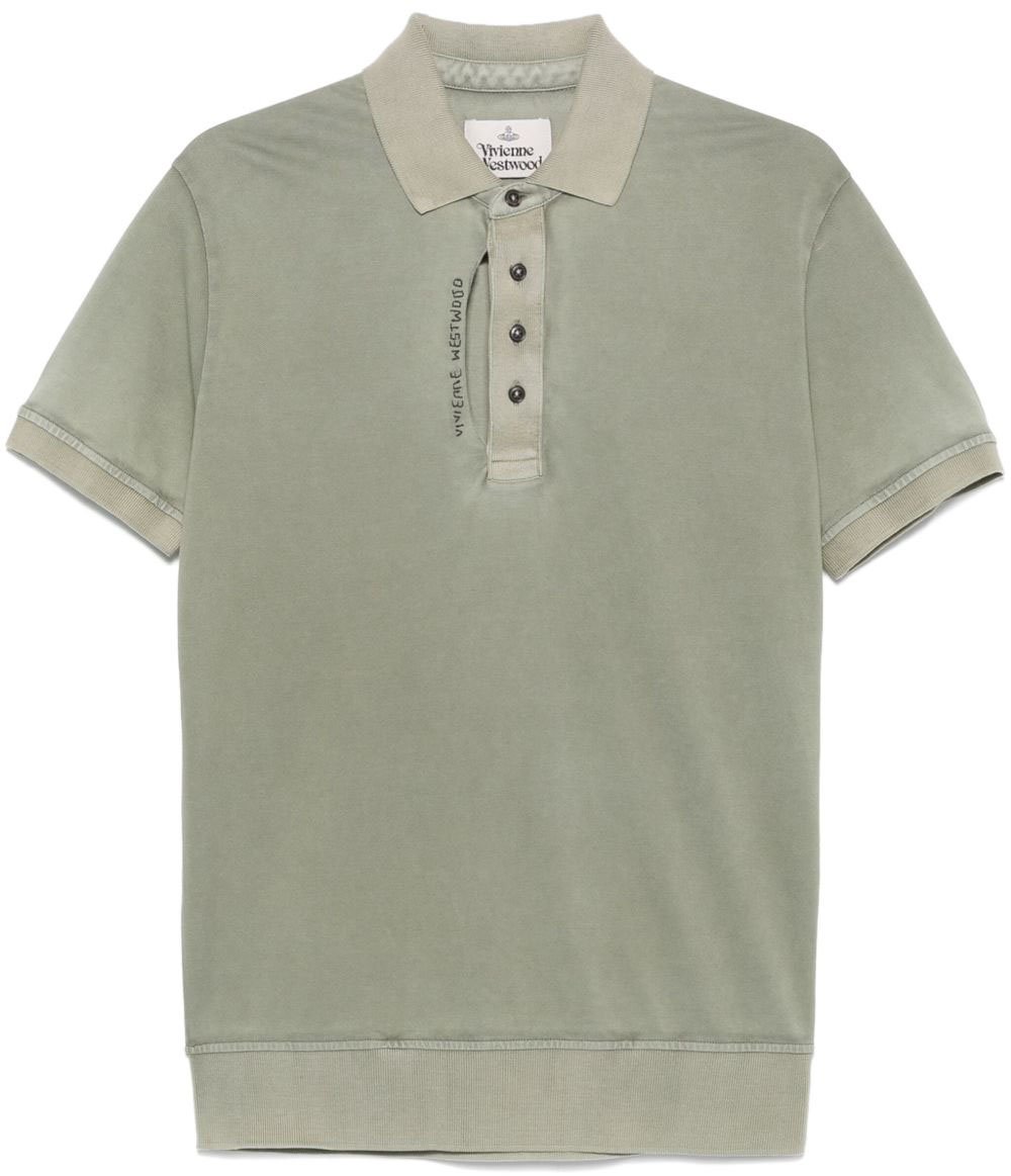 Vivienne Westwood Sage Green Polo Shirt Grijs