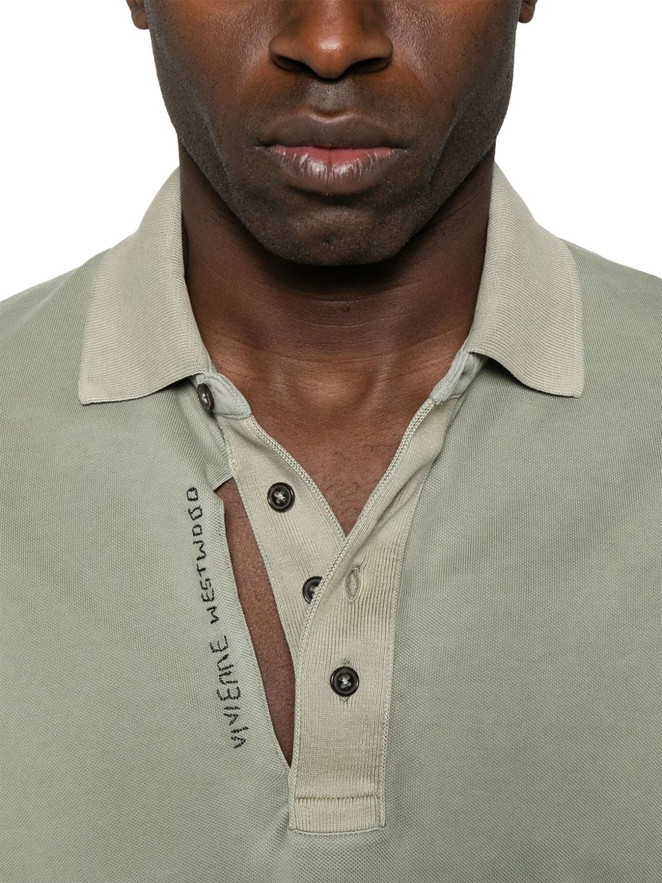 Vivienne Westwood Sage Green Polo Shirt Grijs