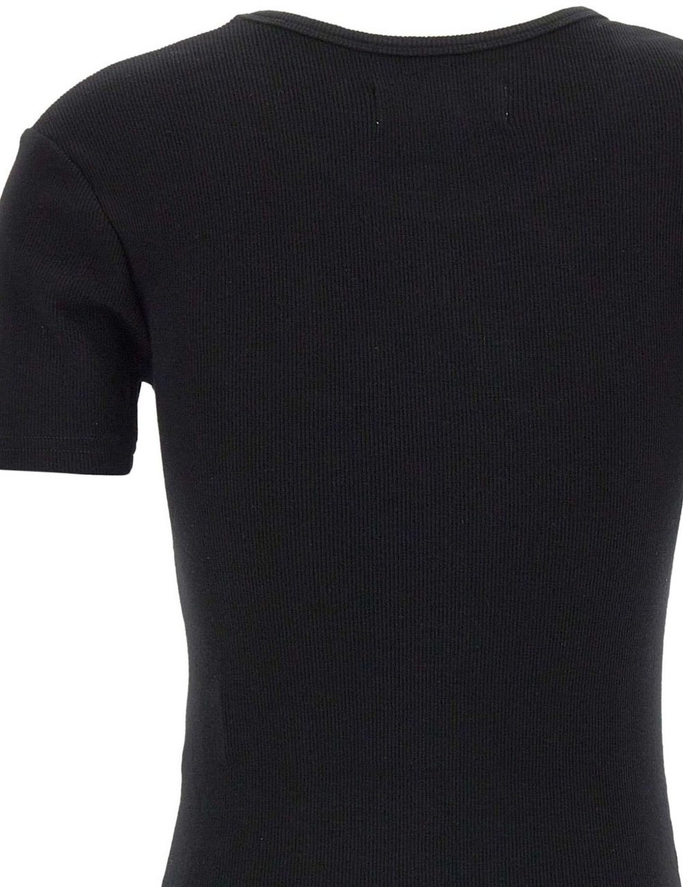Vivienne Westwood Black Crewneck Embroidered Logo Bodysuit Zwart