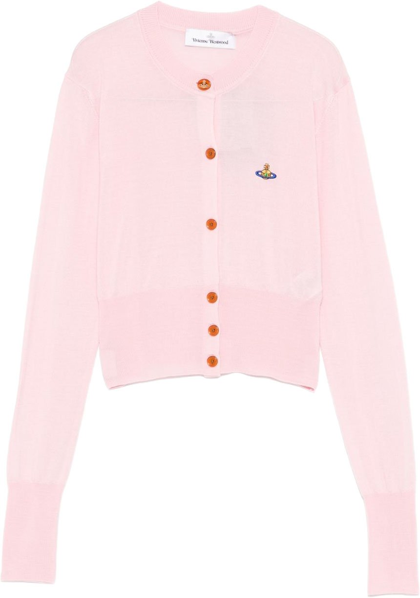 Vivienne Westwood Cropped Pink Sweater Neutraal