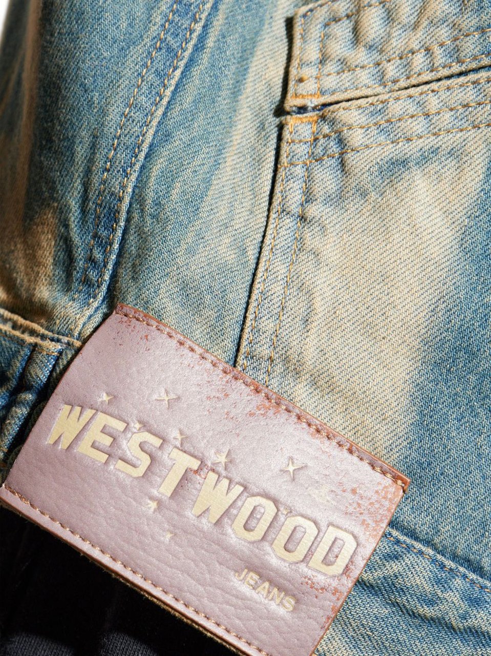 Vivienne Westwood Light Blue Faded Wash Casual Jacket Grijs