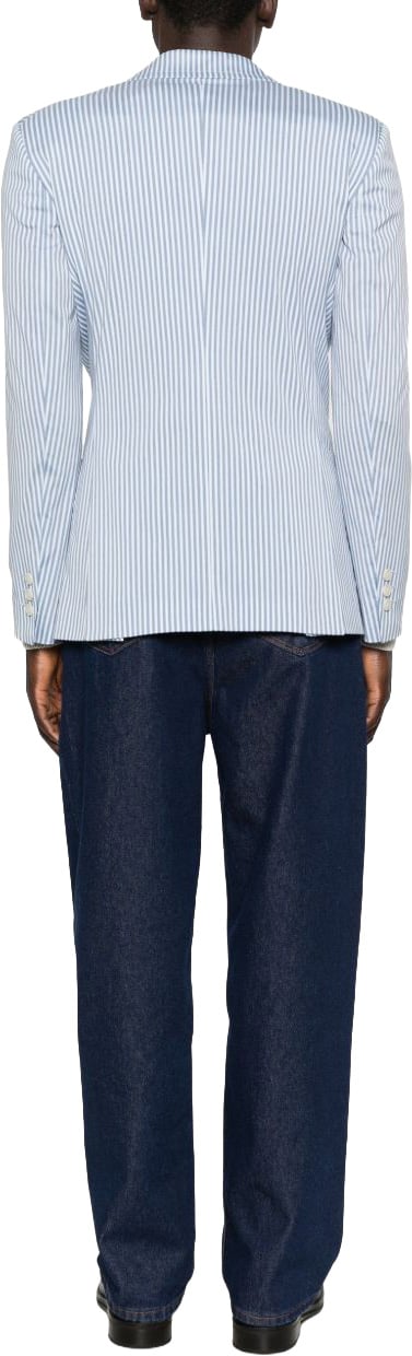 Vivienne Westwood Silk and Nylon Blend Zip Jacket Blauw