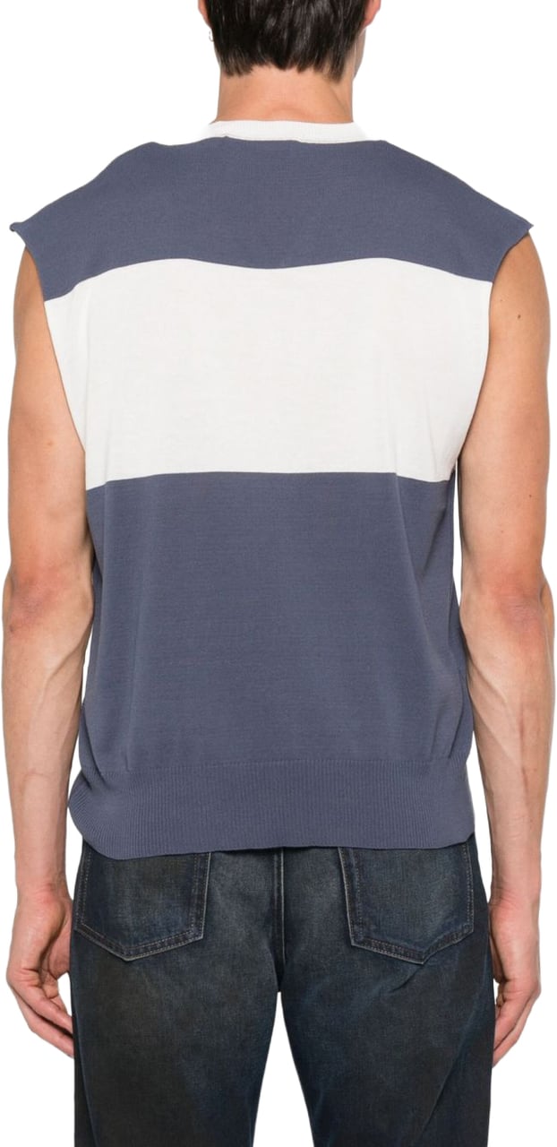 Vivienne Westwood Sleeveless V-Neck Knit Top Grijs