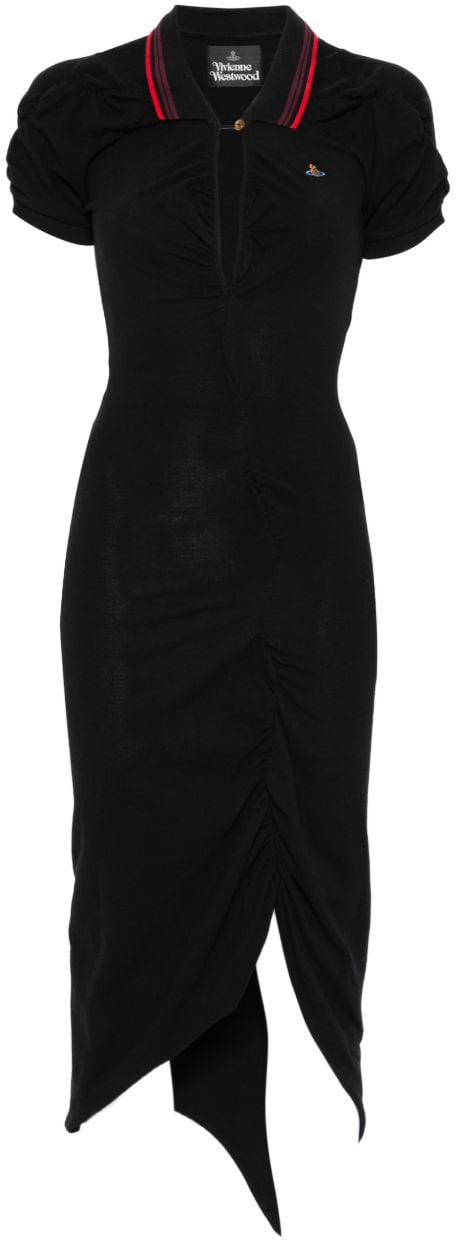 Vivienne Westwood Asymmetric Hem Black Dress Zwart