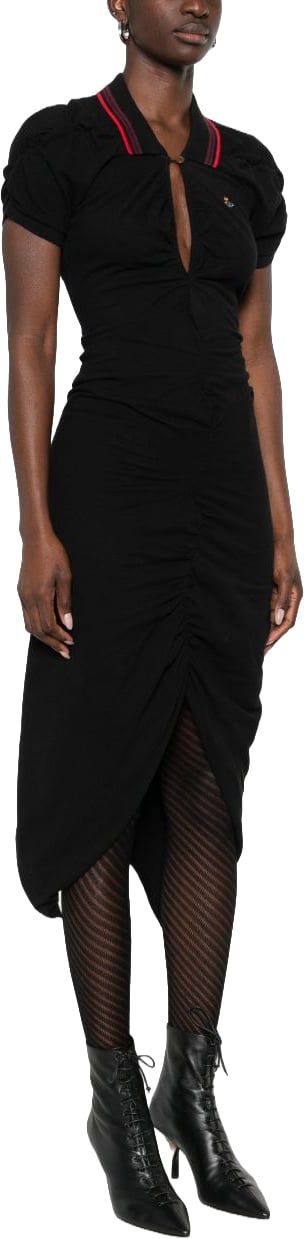 Vivienne Westwood Asymmetric Hem Black Dress Zwart