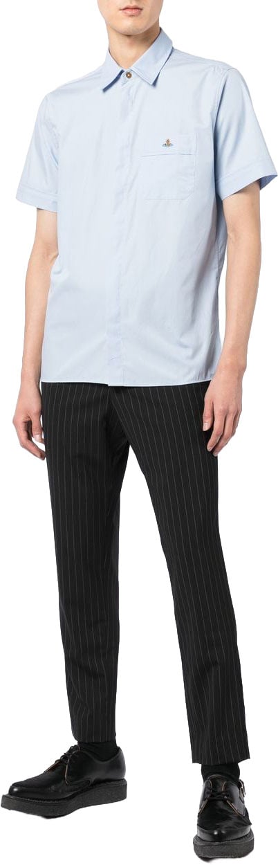 Vivienne Westwood Light Blue Cotton Shirt Wit