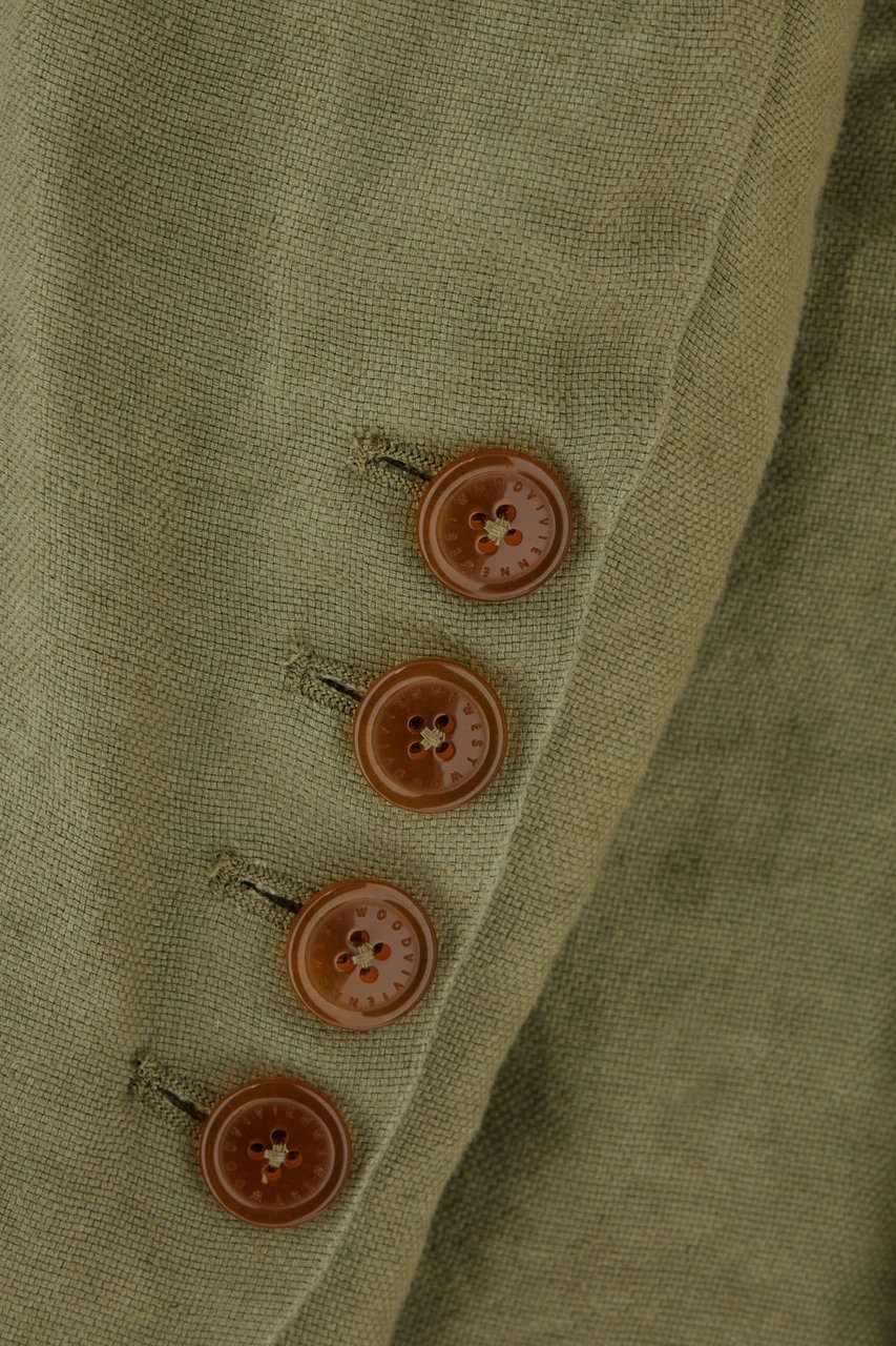 Vivienne Westwood Vivienne Westwood Sage green linen blazer Groen
